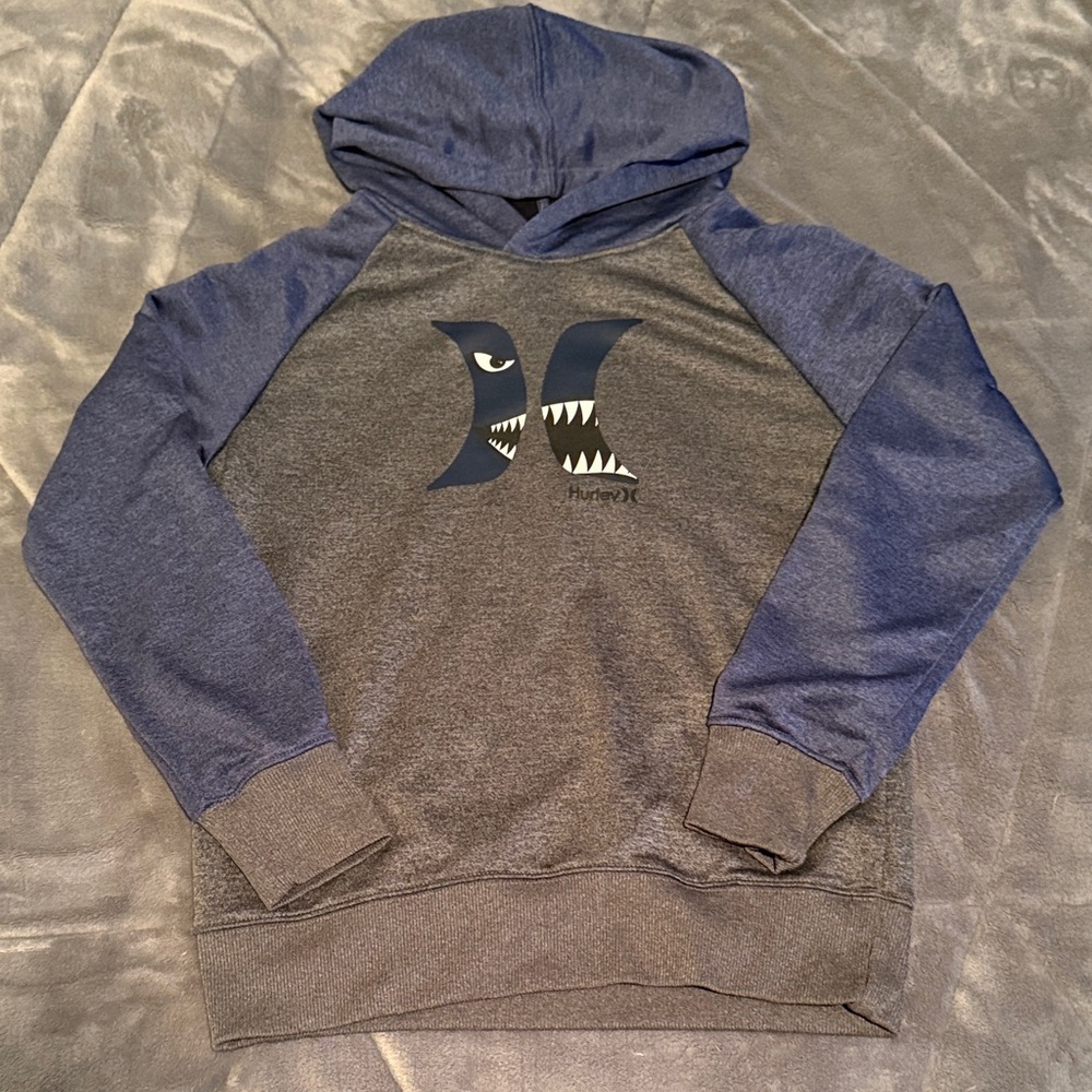 Hurley Men's Navy and Charcoal Hoodie
